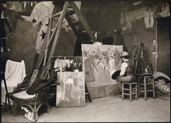 Toulouse-Lautrec dans son atelier de la rue Caulaincourt, de 
